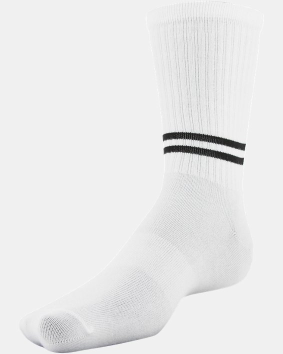 Men's UA Essential Crew Socks 6-Pack, Gray, pdpMainDesktop image number 6